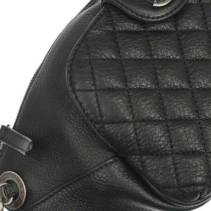Chanel 2016-2017 Black Calfskin Waist Bum Bag
