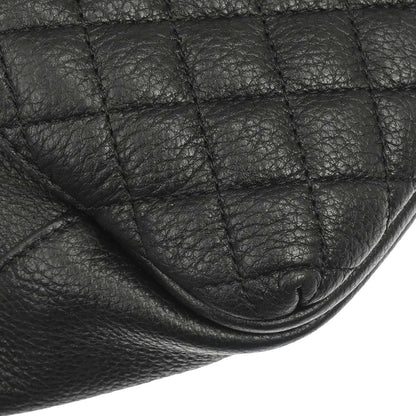 Chanel 2016-2017 Black Calfskin Waist Bum Bag