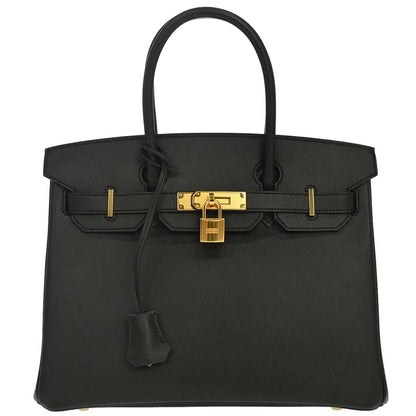 Hermes Black Epsom Birkin 30 Handbag