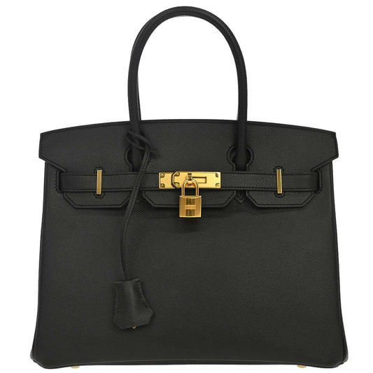 Hermes Black Epsom Birkin 30 Handbag
