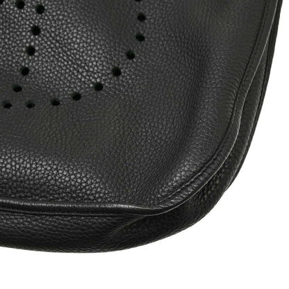 Hermes 2010 Black Taurillon Clemence Evelyne 3 41 TGM Shoulder Bag