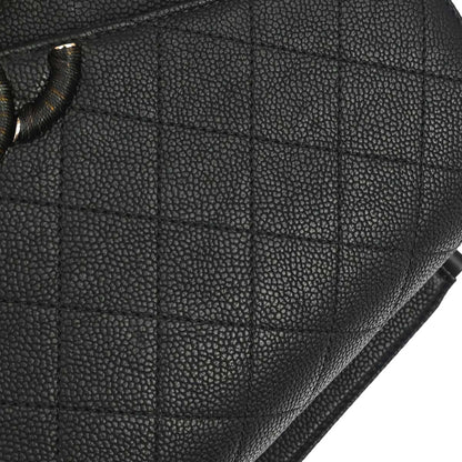 Chanel 2017 Black Caviar Skin Coco Cuba 2way Shoulder Handbag