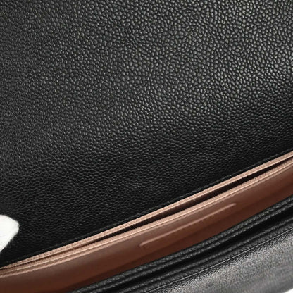 Chanel 2017 Black Caviar Skin Coco Cuba 2way Shoulder Handbag
