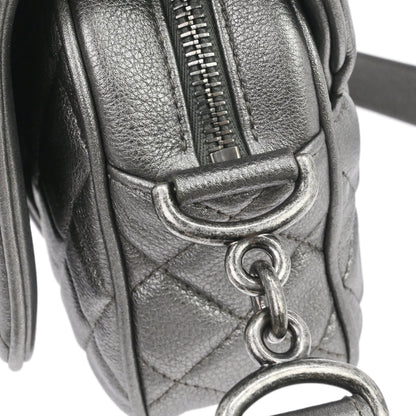 Chanel 2016-2017 Silver Lambskin Casual Rock Shoulder Bag