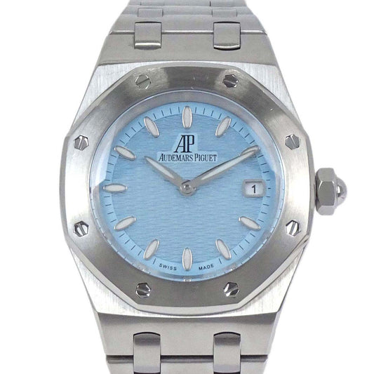 Audemars Piguet Royal Oak 33mm Ref.67600ST Quartz Watch SS Light Blue