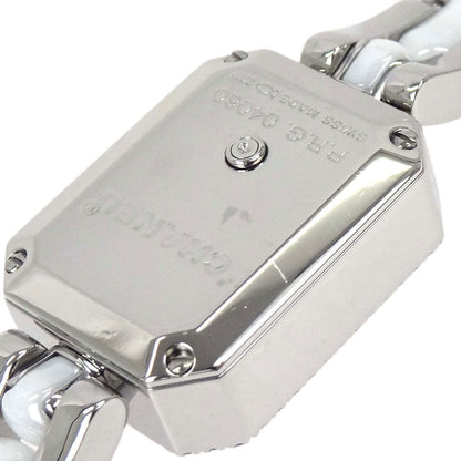 Chanel Premiere 15mm H2132 Quartz Watch Ceramic SS Diamond