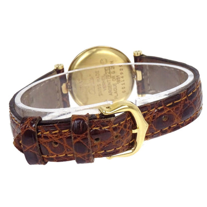 Cartier * Must Vendome Vermeil 22mm Ref.W1002253 Watch SV925 Crocodile