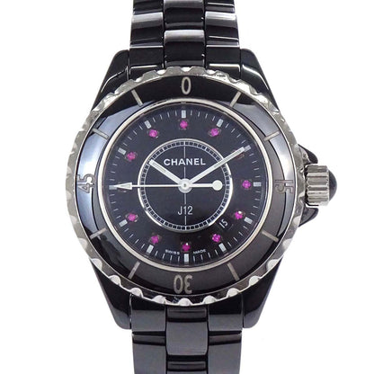 Chanel J12 33mm Ref.H1634 Quartz Watch Ceramic Ruby Black