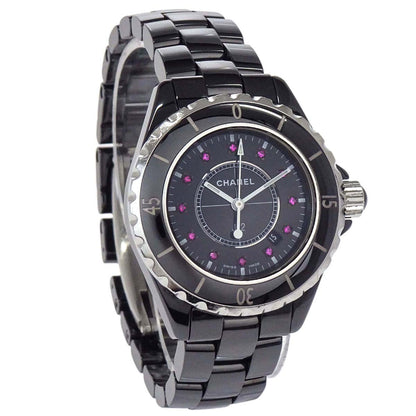 Chanel J12 33mm Ref.H1634 Quartz Watch Ceramic Ruby Black