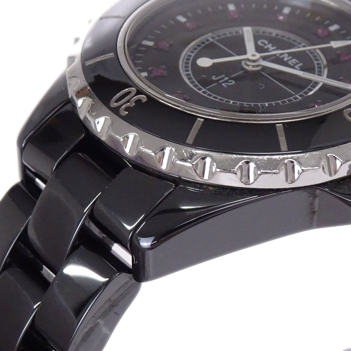 Chanel J12 33mm Ref.H1634 Quartz Watch Ceramic Ruby Black