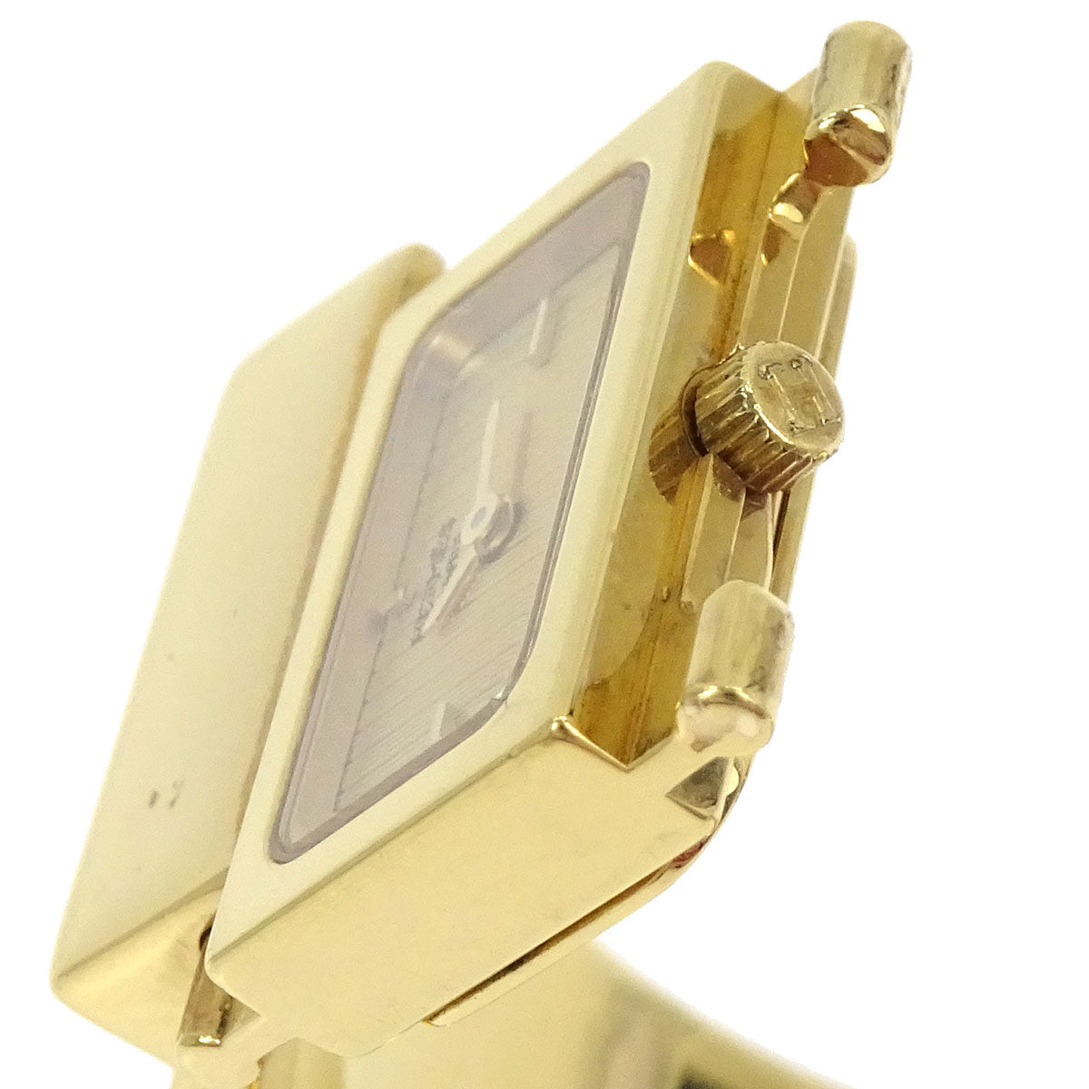 Hermes L01.201 Loquet 20mm Watch Gold Cloisonne Ware