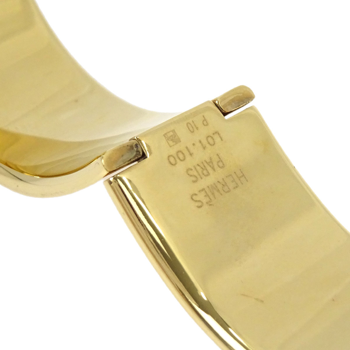 Hermes L01.201 Loquet 20mm Watch Gold Cloisonne Ware