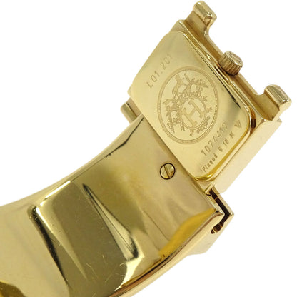 Hermes L01.201 Loquet 20mm Watch Gold Cloisonne Ware