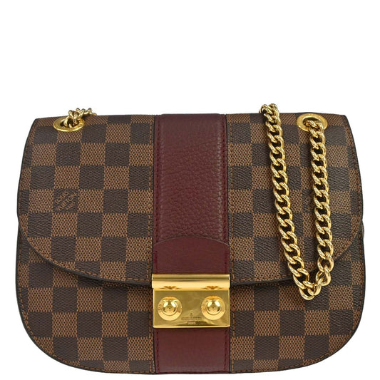 Louis Vuitton 2017 Damier Wight Chain Shoulder Bag N64420