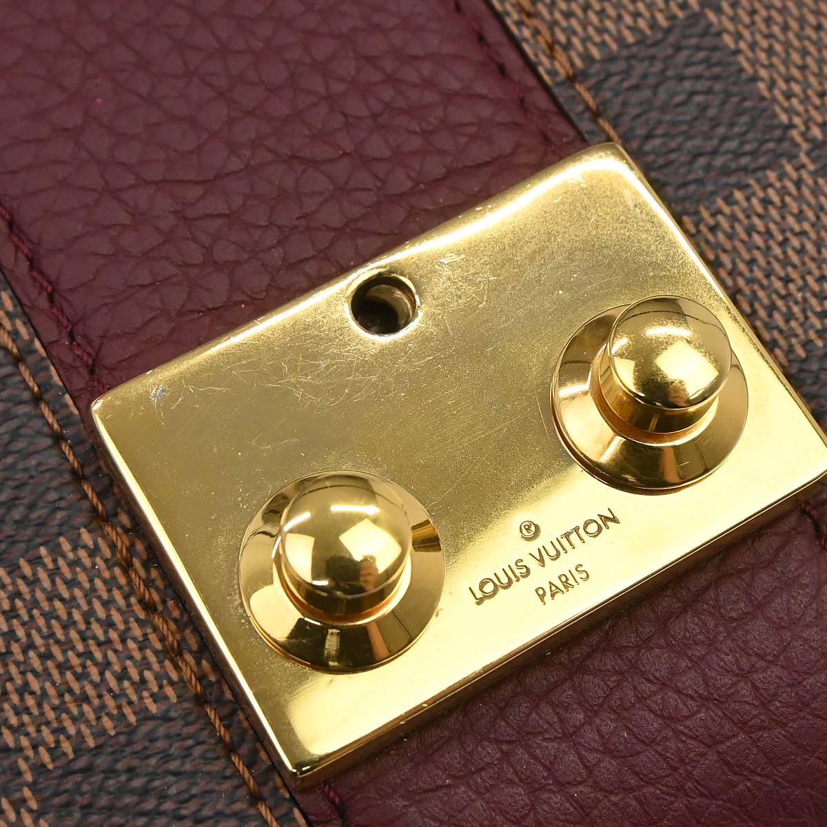 Louis Vuitton 2017 Damier Wight Chain Shoulder Bag N64420
