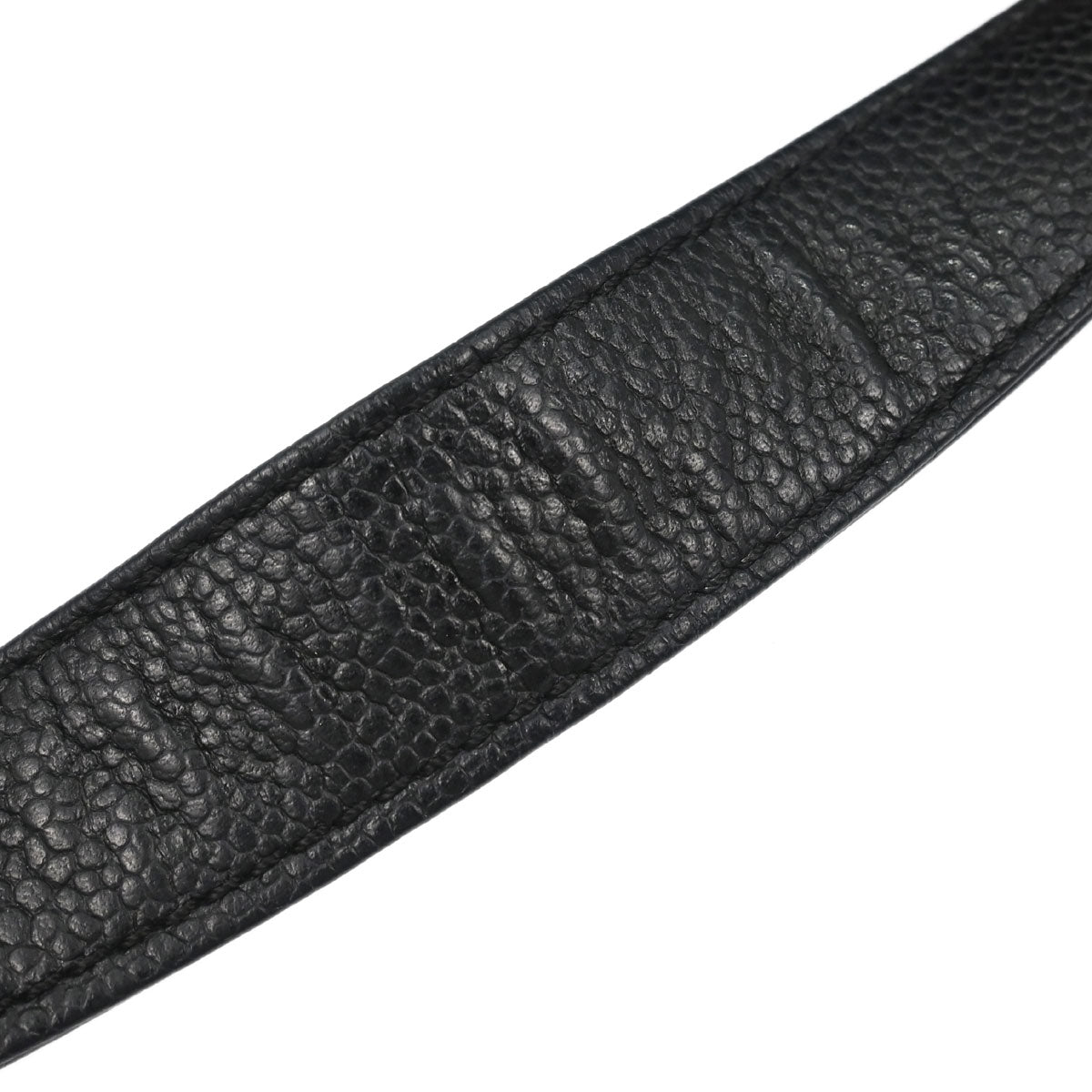 Chanel 2003-2004 Black Perforated Caviar Skin Tote Chain Handbag