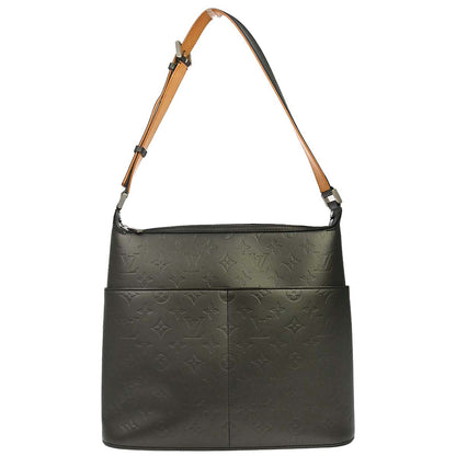 Louis Vuitton 2003 Black Monogram Mat Sutter Handbag M55165