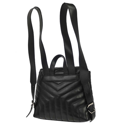 Saint Laurent Black Leather Loulou Backpack