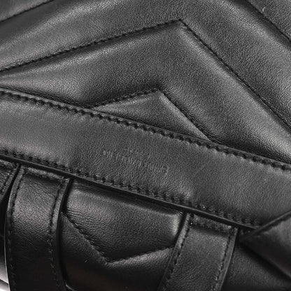 Saint Laurent Black Leather Loulou Backpack