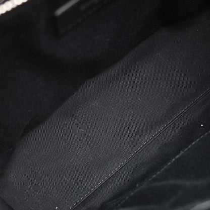 Saint Laurent Black Leather Loulou Backpack