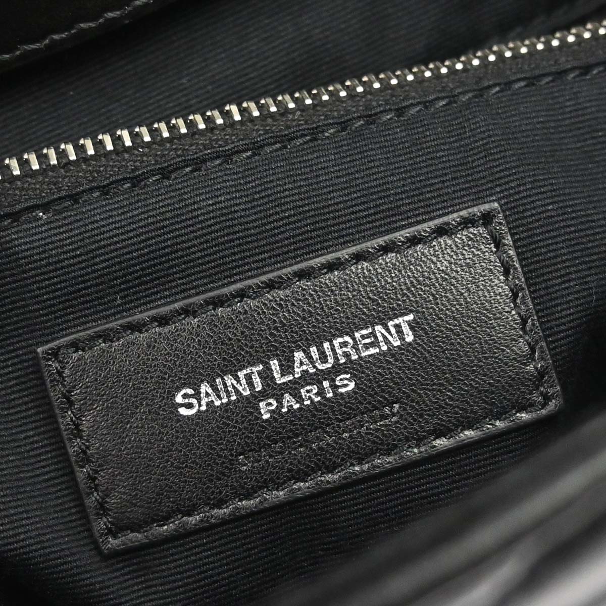 Saint Laurent Black Leather Loulou Backpack