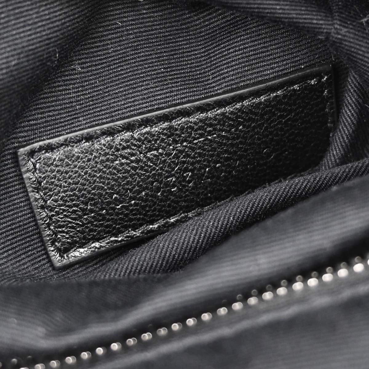 Saint Laurent Black Leather Loulou Backpack