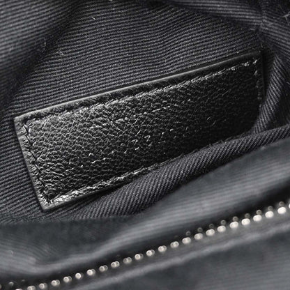 Saint Laurent Black Leather Loulou Backpack