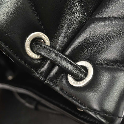 Saint Laurent Black Leather Loulou Backpack