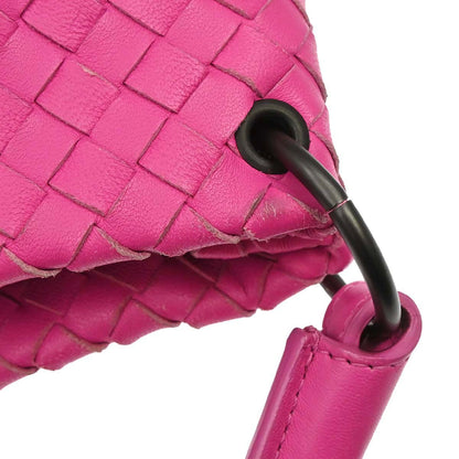 Bottega Veneta Pink Lambskin Intrecciato Handbag