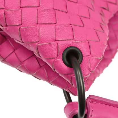 Bottega Veneta Pink Lambskin Intrecciato Handbag