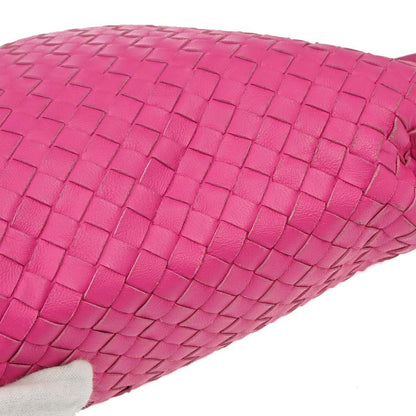 Bottega Veneta Pink Lambskin Intrecciato Handbag