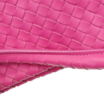 Bottega Veneta Pink Lambskin Intrecciato Handbag