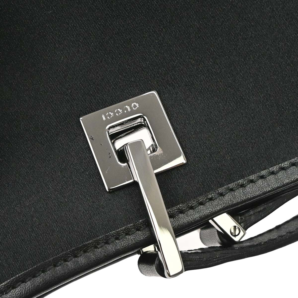 Gucci Black Satin Handbag