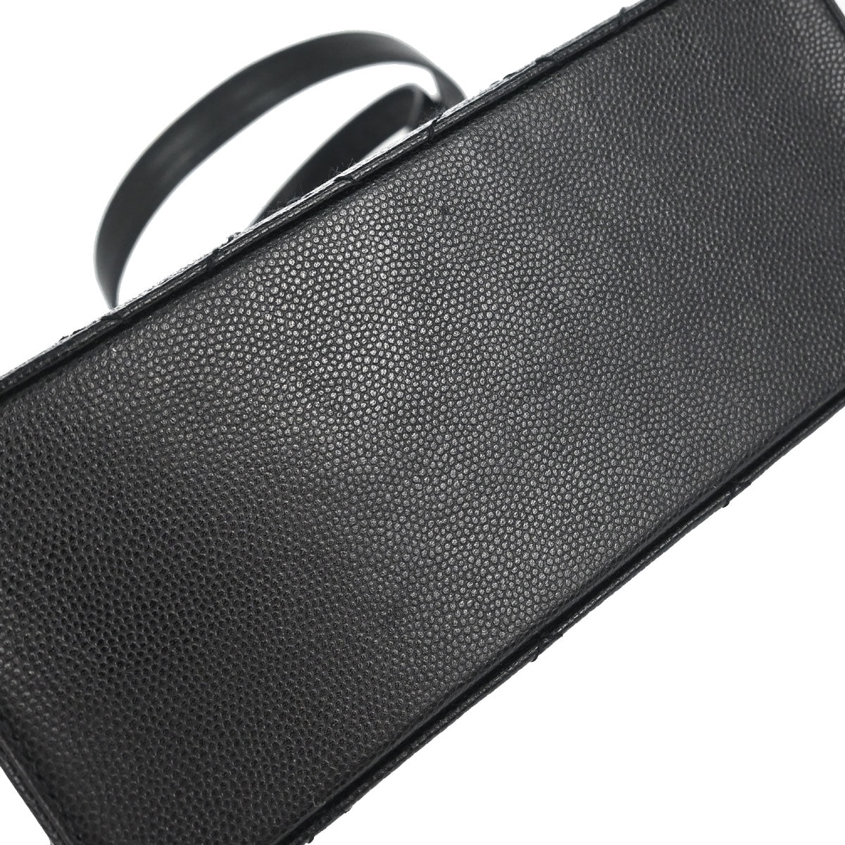 Chanel 1997-1999 Black Caviar Skin Shoulder Bag