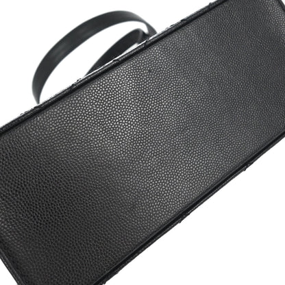 Chanel 1997-1999 Black Caviar Skin Shoulder Bag