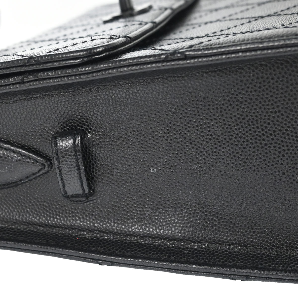 Chanel 1997-1999 Black Caviar Skin Shoulder Bag