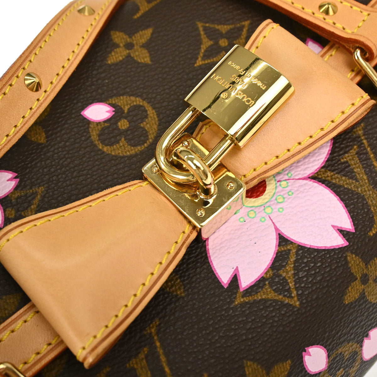 Louis Vuitton 2008 Monogram Cherry Blossom Papillon Handbag M92009