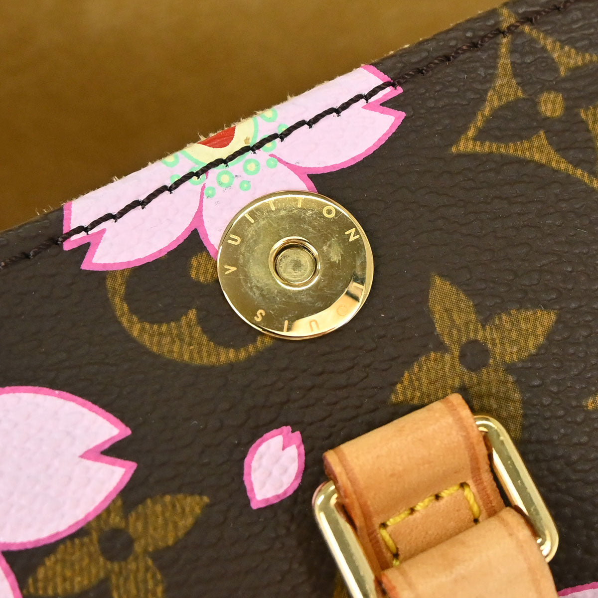 Louis Vuitton 2008 Monogram Cherry Blossom Papillon Handbag M92009