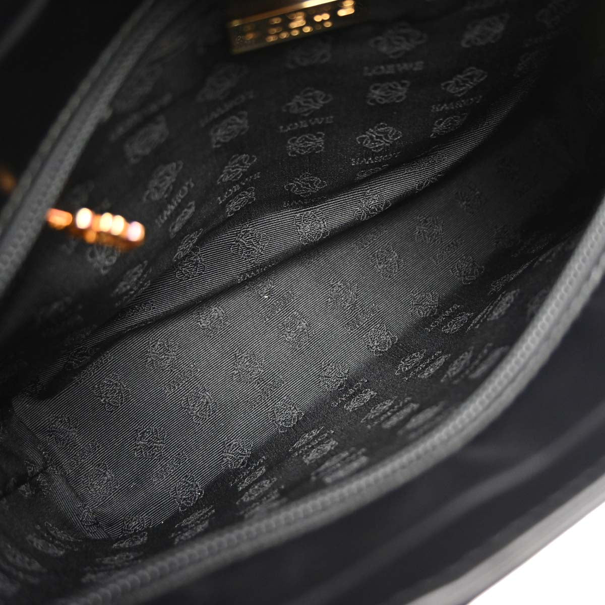 Loewe Black Leather Handbag