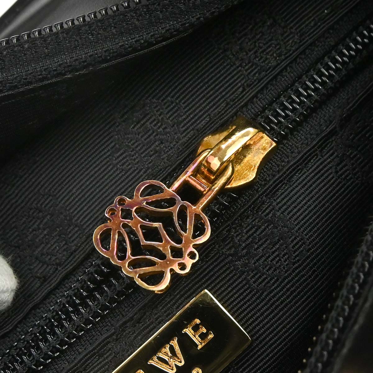 Loewe Black Leather Handbag