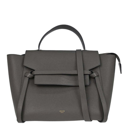 Celine Gray Belt Bag Mini 2way Shoulder Handbag