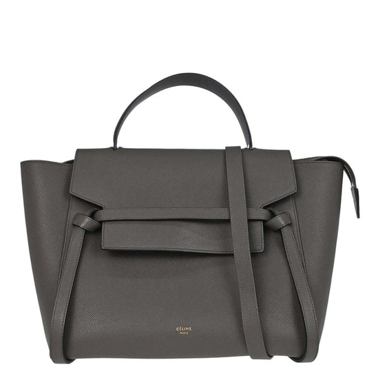 Celine Gray Belt Bag Mini 2way Shoulder Handbag
