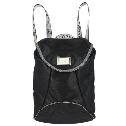 Chanel 2005-2006 Black Nylon Sport Line Backpack