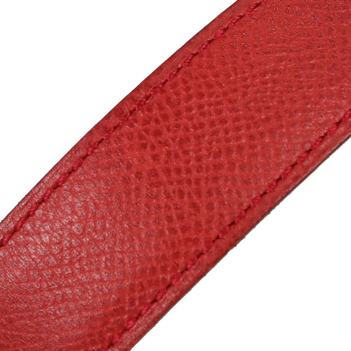 Hermes Red Black Courchevel Constance Reversible Belt #70