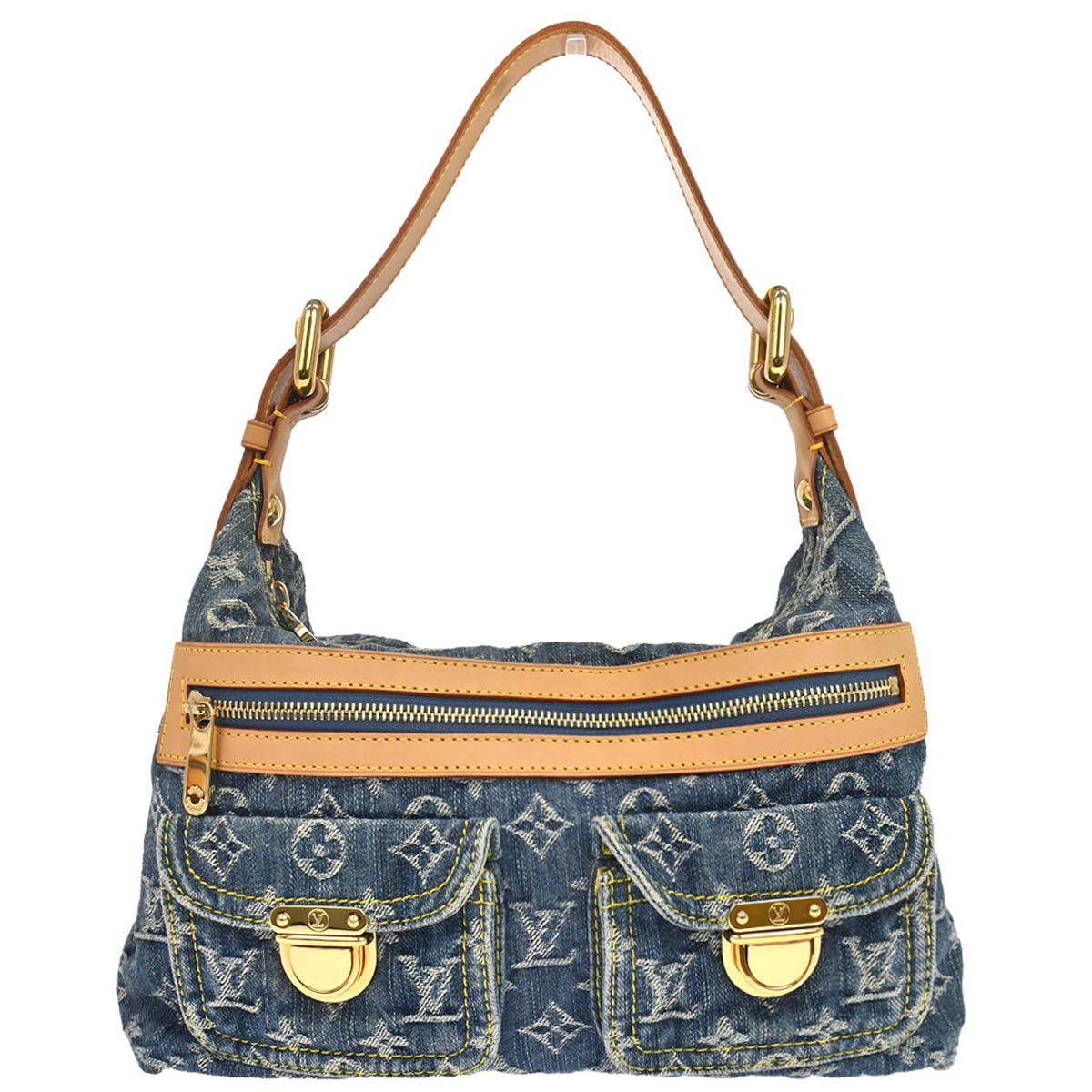 Louis Vuitton Blue Monogram Denim Baggy PM Shoulder Bag M95049