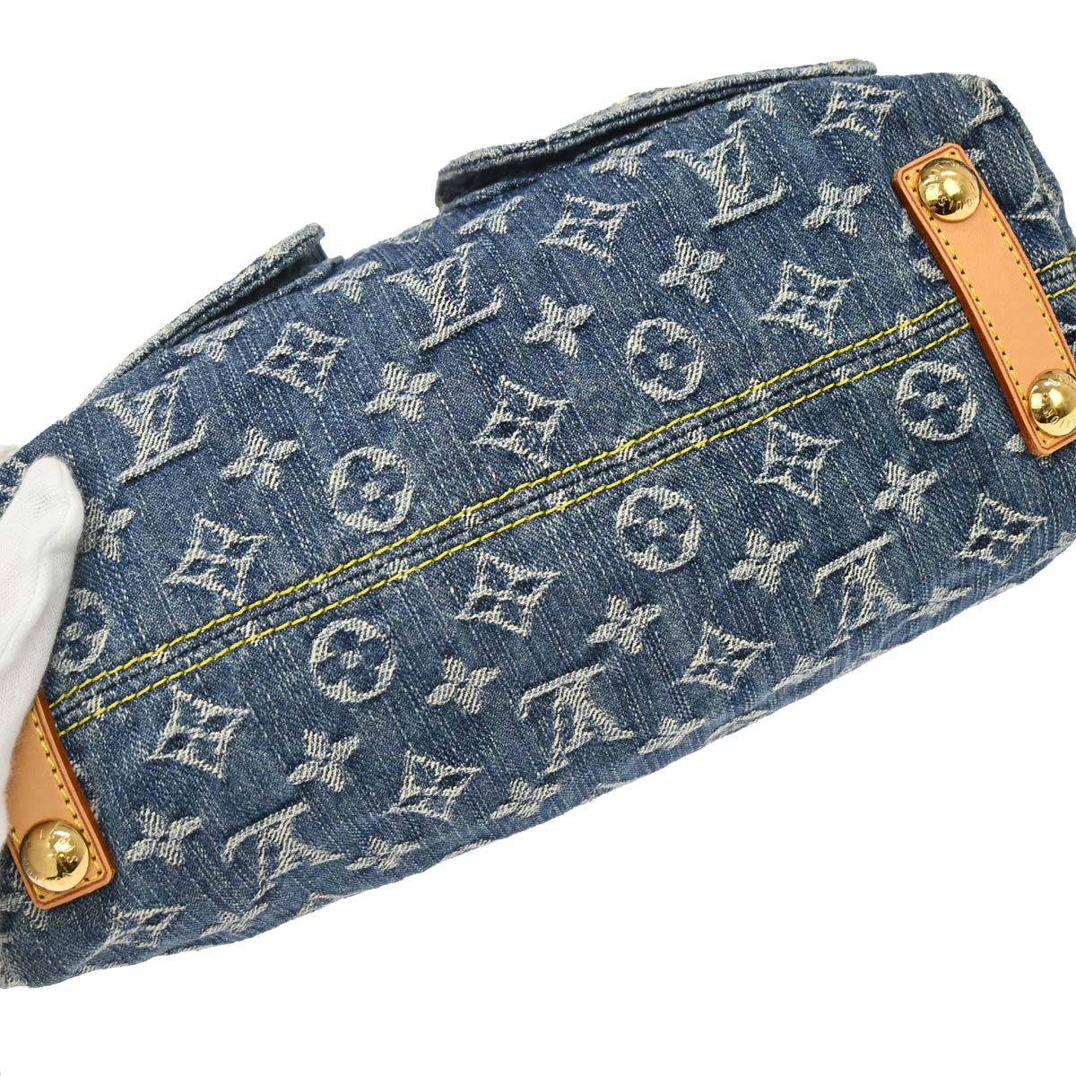 Louis Vuitton Blue Monogram Denim Baggy PM Shoulder Bag M95049