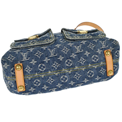 Louis Vuitton 2006 Monogram Denim Baggy GM 2way Shoulder Bag M95048