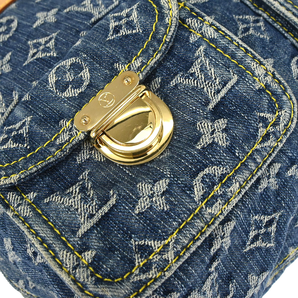 Louis Vuitton 2006 Monogram Denim Baggy GM 2way Shoulder Bag M95048