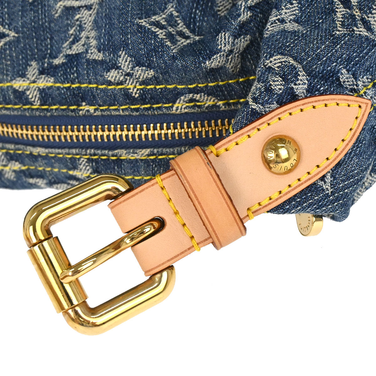 Louis Vuitton 2006 Monogram Denim Baggy GM 2way Shoulder Bag M95048