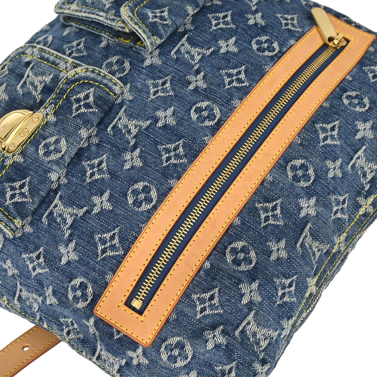 Louis Vuitton 2006 Monogram Denim Baggy GM 2way Shoulder Bag M95048
